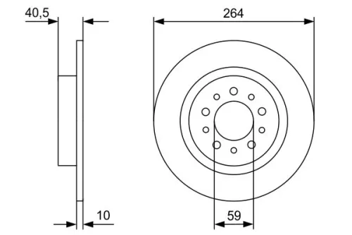 BOSCH Brake Disc (0986479C98)