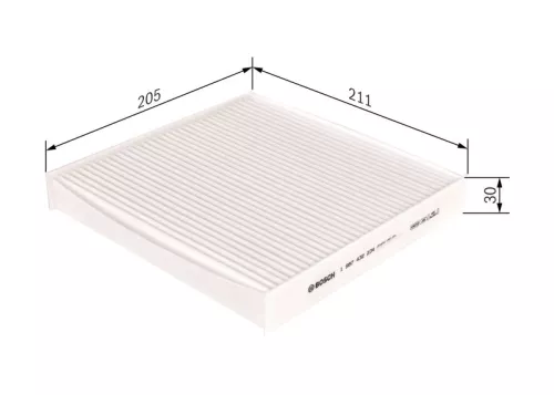 BOSCH Filter, cabin air (1987432234)