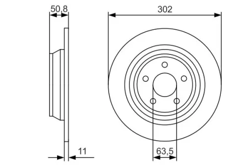 BOSCH Brake Disc (0986479D37)