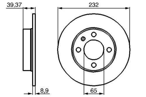 BOSCH Brake Disc (0986479C67)