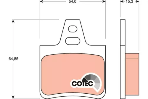 TRW Brake Pad Set, disc brake (GDB1247)