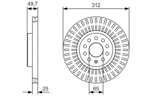 BOSCH Brake Disc (0986479C29)