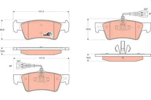 Brake Pad Set, disc brake