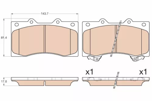Brake Pad Set, disc brake