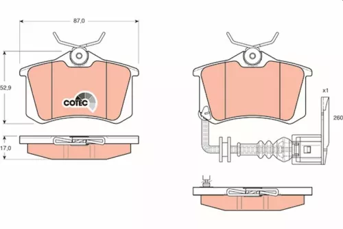 Brake Pad Set, disc brake
