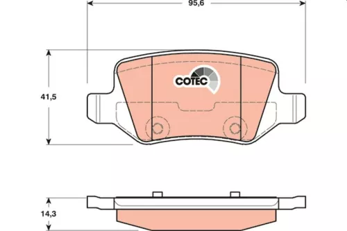 TRW Brake Pad Set, disc brake (GDB1481)
