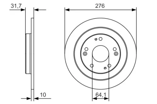 BOSCH Brake Disc (0986479A92)