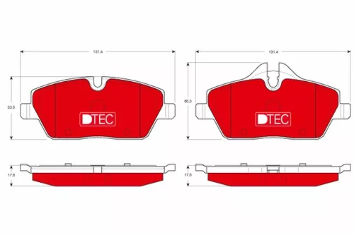 TRW Brake Pad Set, disc brake (GDB1611DTE)