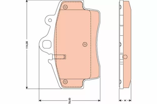 TRW Brake Pad Set, disc brake (GDB1756)
