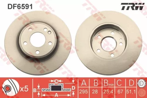 TRW Brake Disc (DF6591)