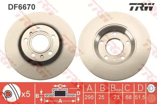 TRW Brake Disc (DF6670)