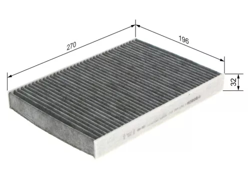 BOSCH Filter, cabin air (1987432311)