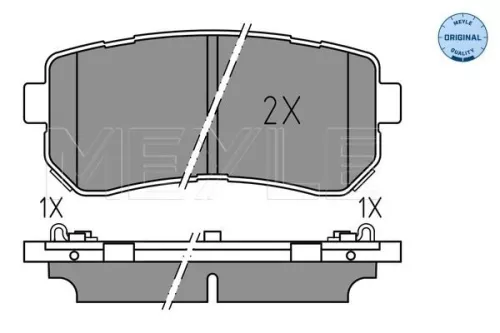 MEYLE Brake Pad Set, disc brake (0252567716)