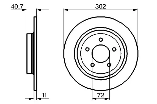 BOSCH Brake Disc (0986479C69)