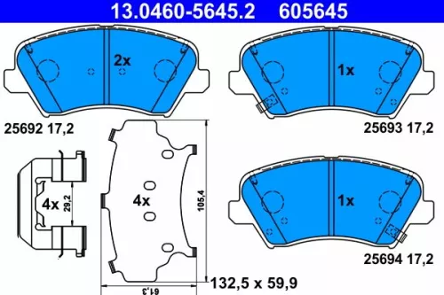Brake Pad Set, disc brake