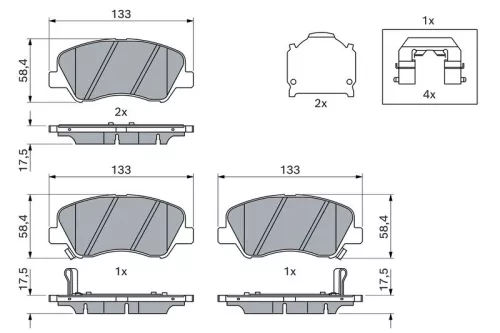 Brake Pad Set, disc brake