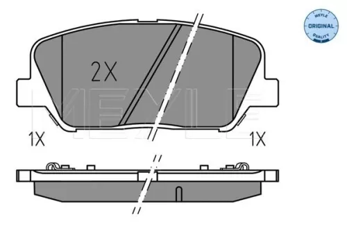 MEYLE Brake Pad Set, disc brake (0252491517)