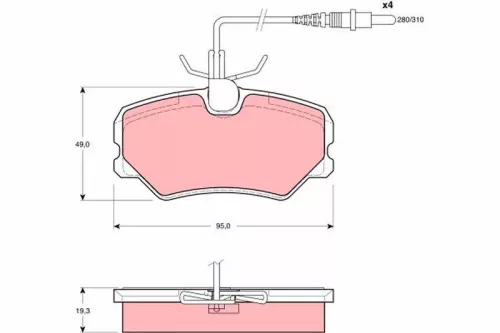 Brake Pad Set, disc brake