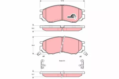 Brake Pad Set, disc brake