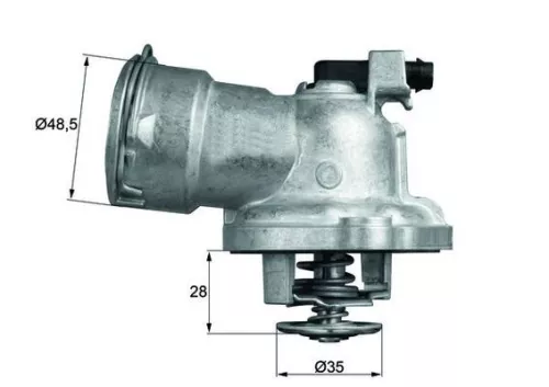 MAHLE Thermostat, coolant (TM2887)