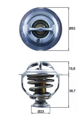 MAHLE Thermostat, coolant (TX12395D)