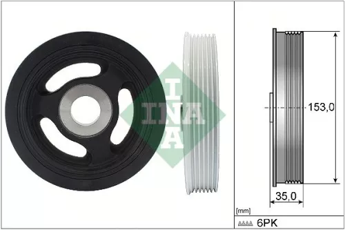 Belt Pulley, crankshaft