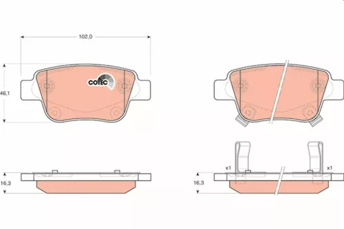 Brake Pad Set, disc brake