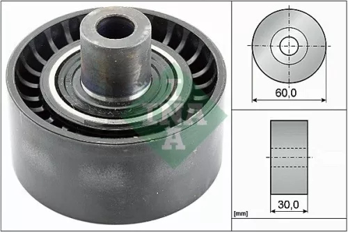 Deflection/Guide Pulley, V-ribbed belt