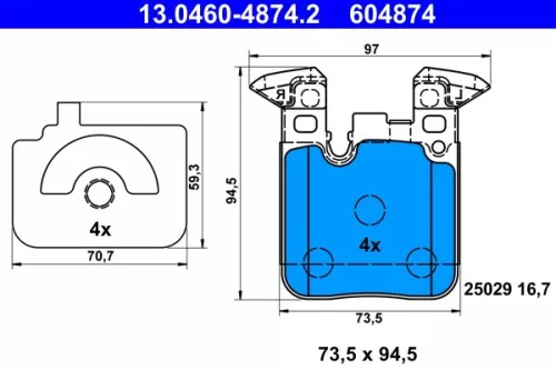Brake Pad Set, disc brake