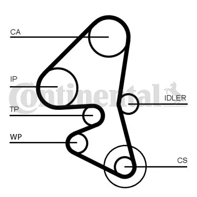 CONTINENTAL CTAM Water Pump & Timing Belt Kit (CT1163WP1)
