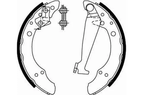 TRW Brake Shoe Set (GS8526)