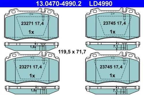 Brake Pad Set, disc brake