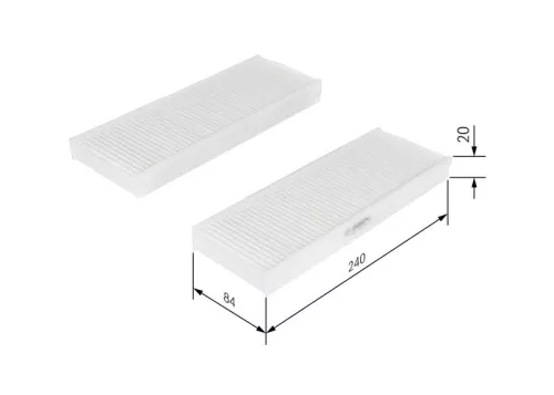BOSCH Filter, cabin air (1987435033)