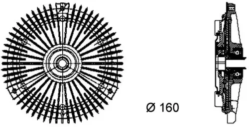 MAHLE Clutch, radiator fan (CFC66000P)
