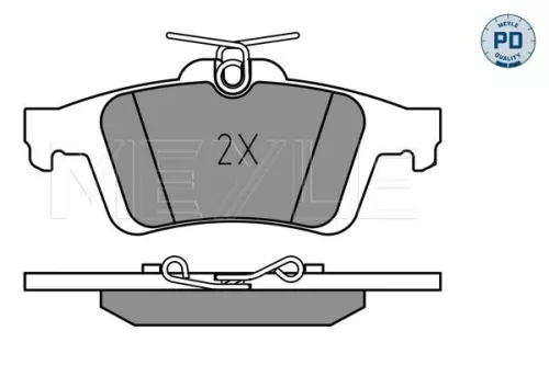 MEYLE Brake Pad Set, disc brake (0252413717/PD)