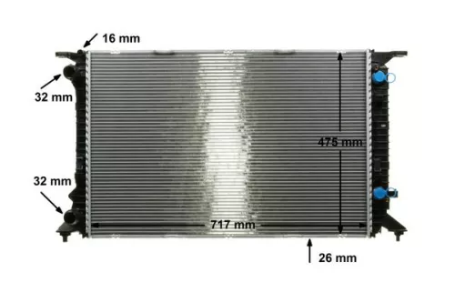 MAHLE Radiator, engine cooling (CR910000P)