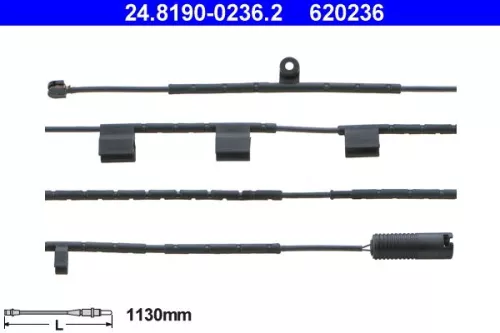 ATE Warning Contact, brake pad wear (24.8190-0236.2)