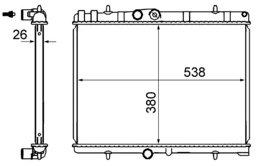 MAHLE Radiator, engine cooling (CR2014000S)