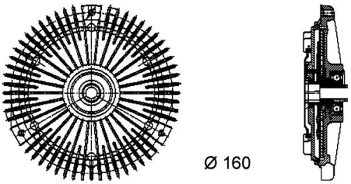 MAHLE Clutch, radiator fan (CFC67000P)