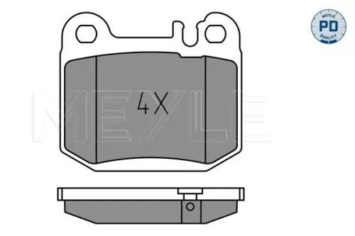 MEYLE Brake Pad Set, disc brake (0252315715/PD)