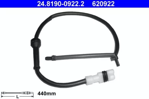 Warning Contact, brake pad wear