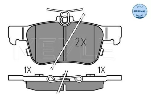 MEYLE Brake Pad Set, disc brake (0252223116)