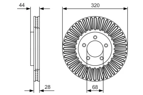 BOSCH Brake Disc (0986479D19)