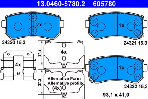 Brake Pad Set, disc brake