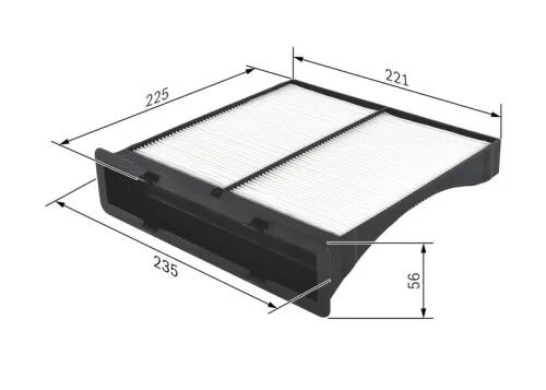 BOSCH Filter, cabin air (1987432262)