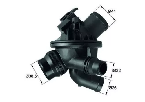 MAHLE Thermostat, coolant (TM2197)