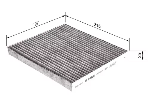 BOSCH Filter, cabin air (1987432392)