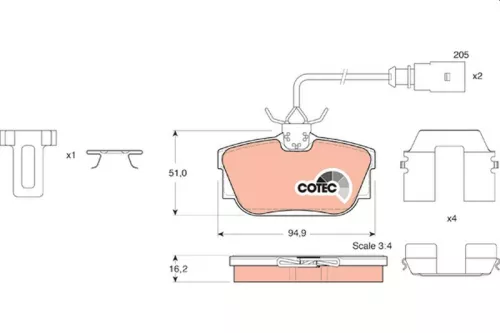 Brake Pad Set, disc brake