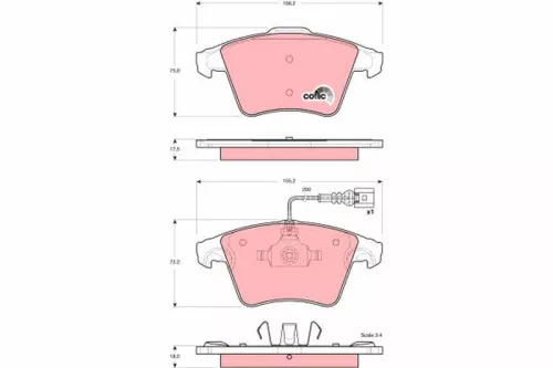 Brake Pad Set, disc brake
