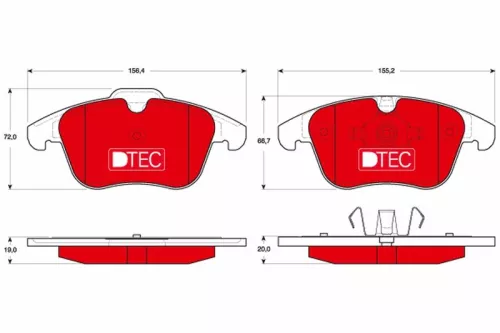 TRW Brake Pad Set, disc brake (GDB1683DTE)